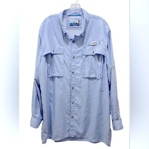 Magellan Mag Wick Fish Gear Men's Size XL vented EUC light blue